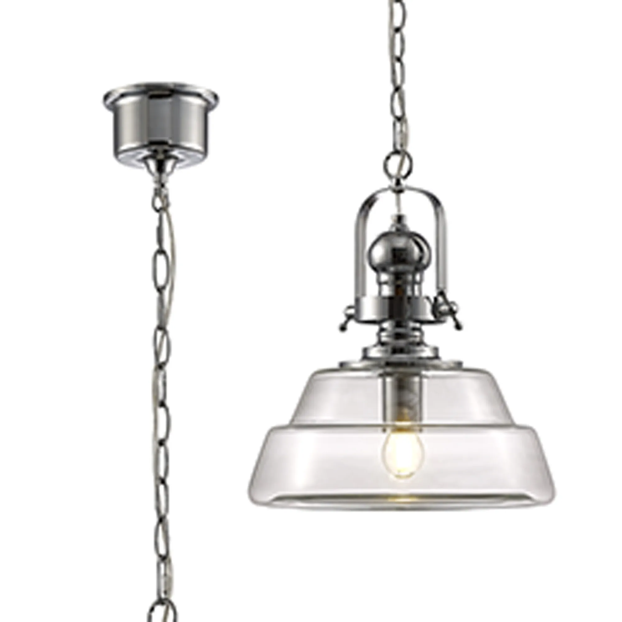 IL31591  Reyna Glass Pendant 1 Light